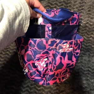 Vera Bradley shower caddy with 4 pockets